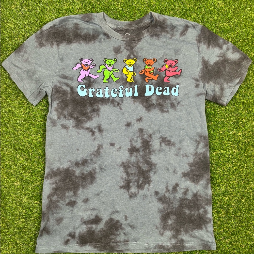 Grateful Dead dancing bears Logo T-Shirt in Gray Blue